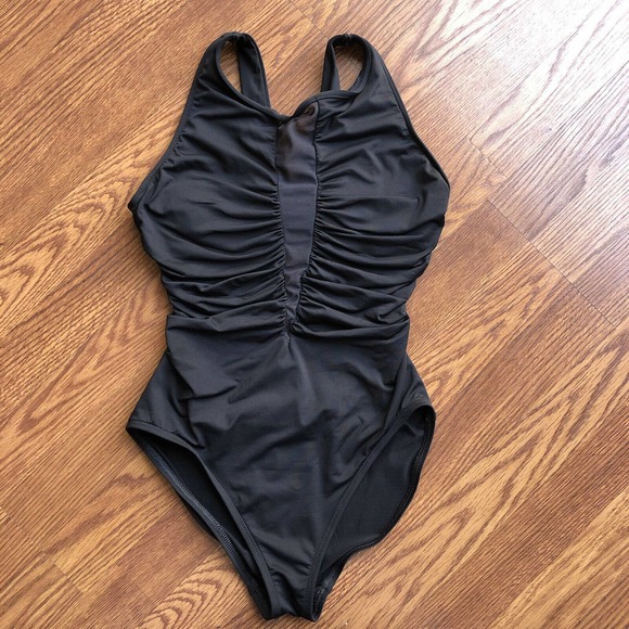 La Blanca Other - La Blanca Sz 6 Black One Piece Swimsuit High Neck